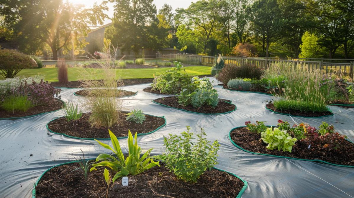 Améliorez la santé de votre jardin avec une toile de paillage après un bon désherbage