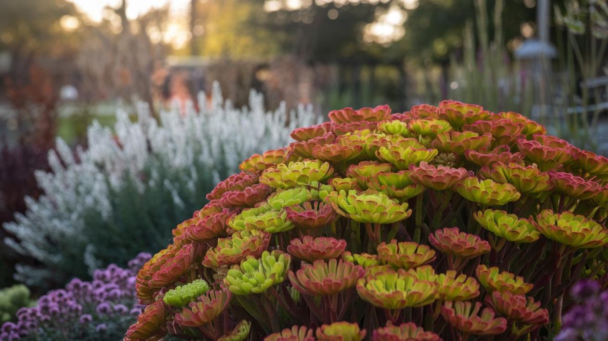 Embellissez naturellement votre jardin avec le Sedum 'Autumn Joy' avant l'hiver