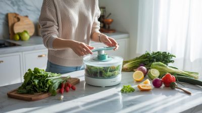 Essoreuse à salade à une main : votre nouvel allié en cuisine