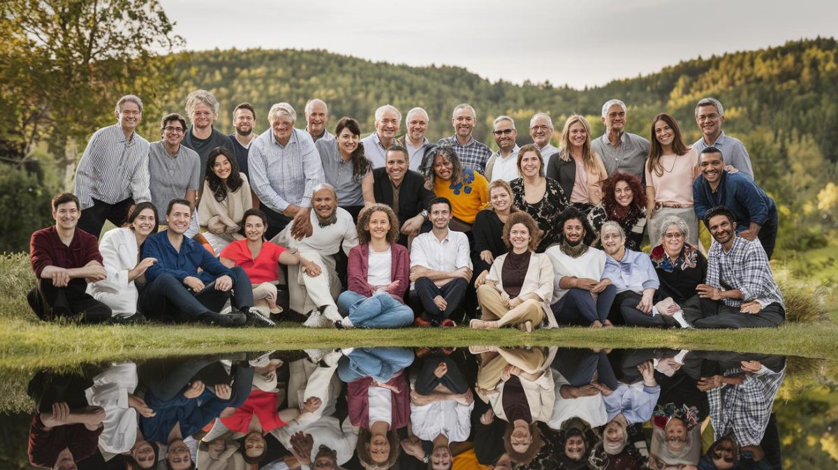 faites une photo de groupe parfaite où même le photographe est inclus