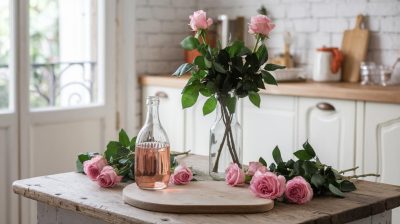 une recette simple pour créer de l'eau de rose à la maison et ses bienfaits